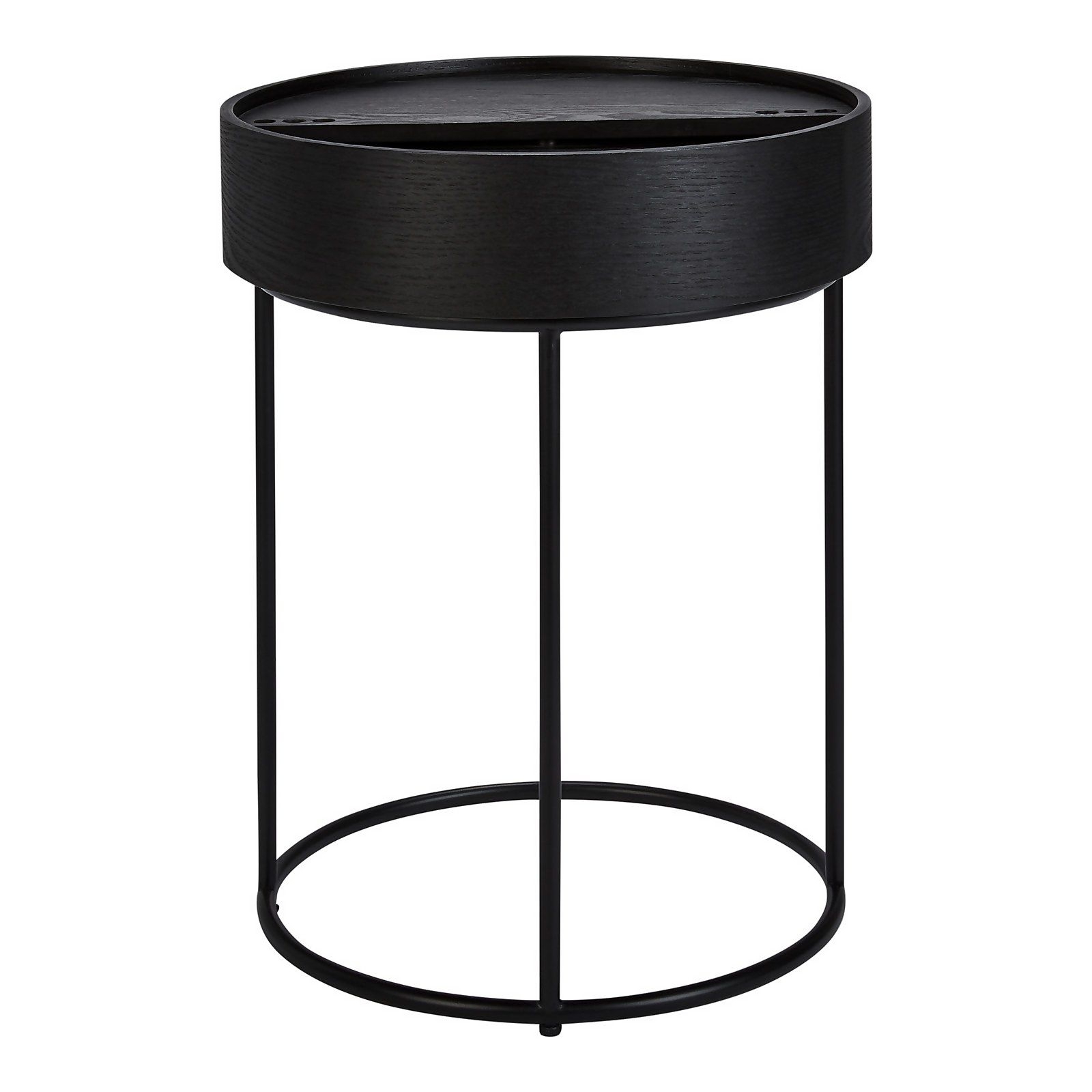 Halo Black Ash Side Table