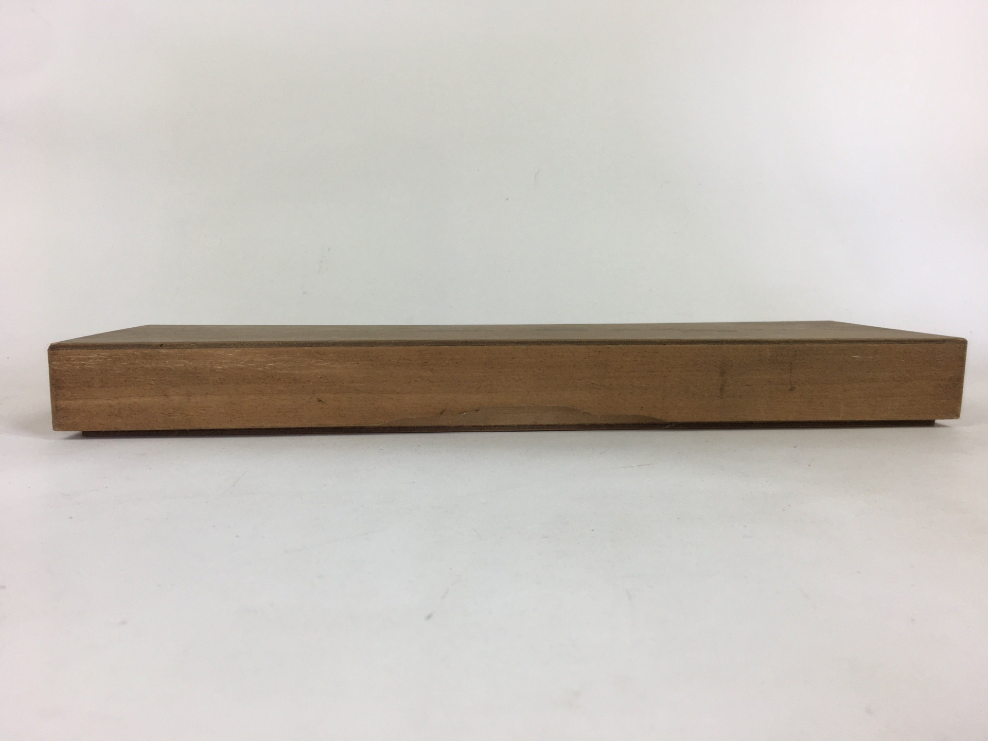 Japanese Wooden Storage Box Vtg Pottery Hako Inside 10.1x38x3.5cm WB927