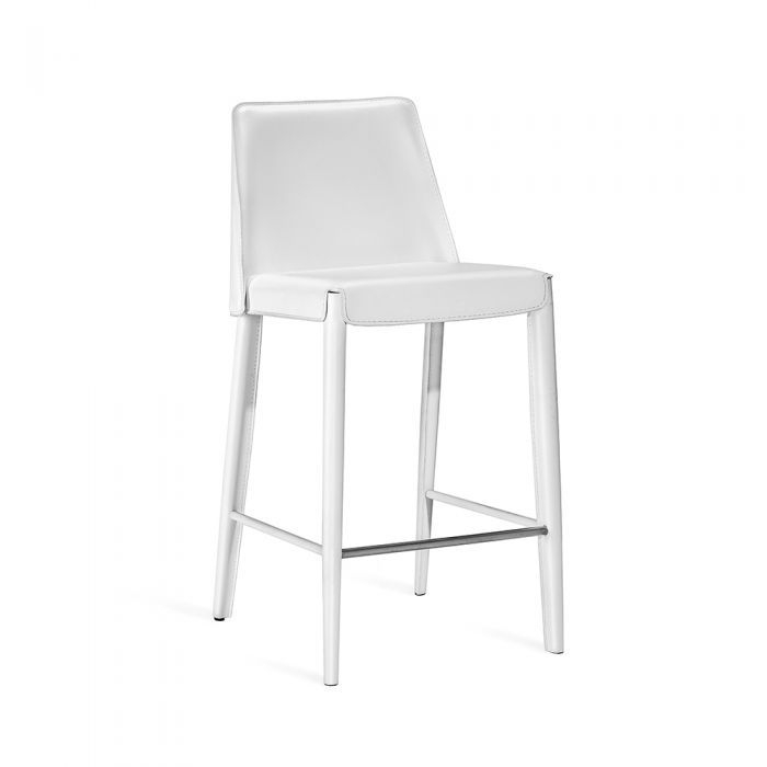 Malin Counter Stool - White By Interlude Home - White