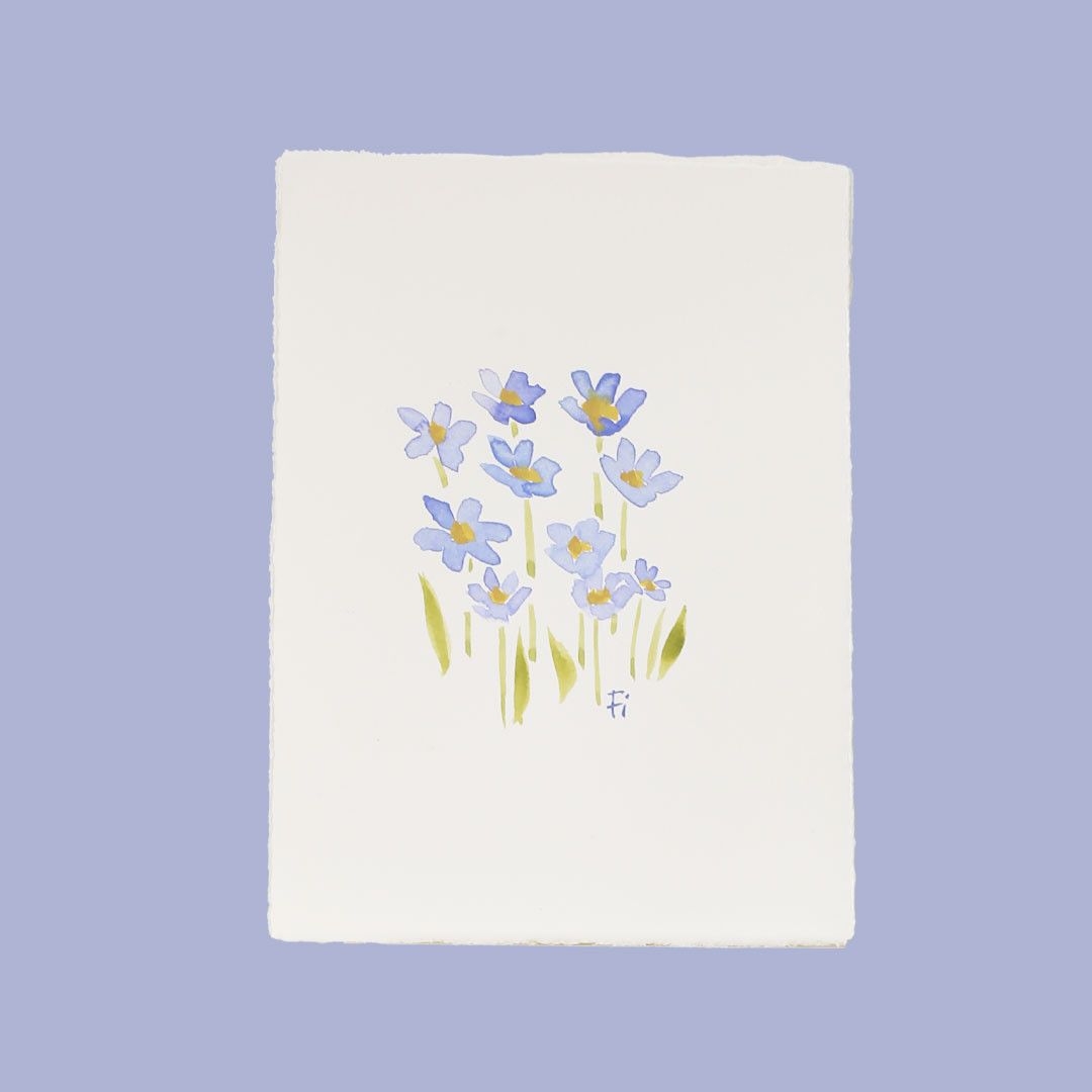 Original Painting - Forget Me Nots 6