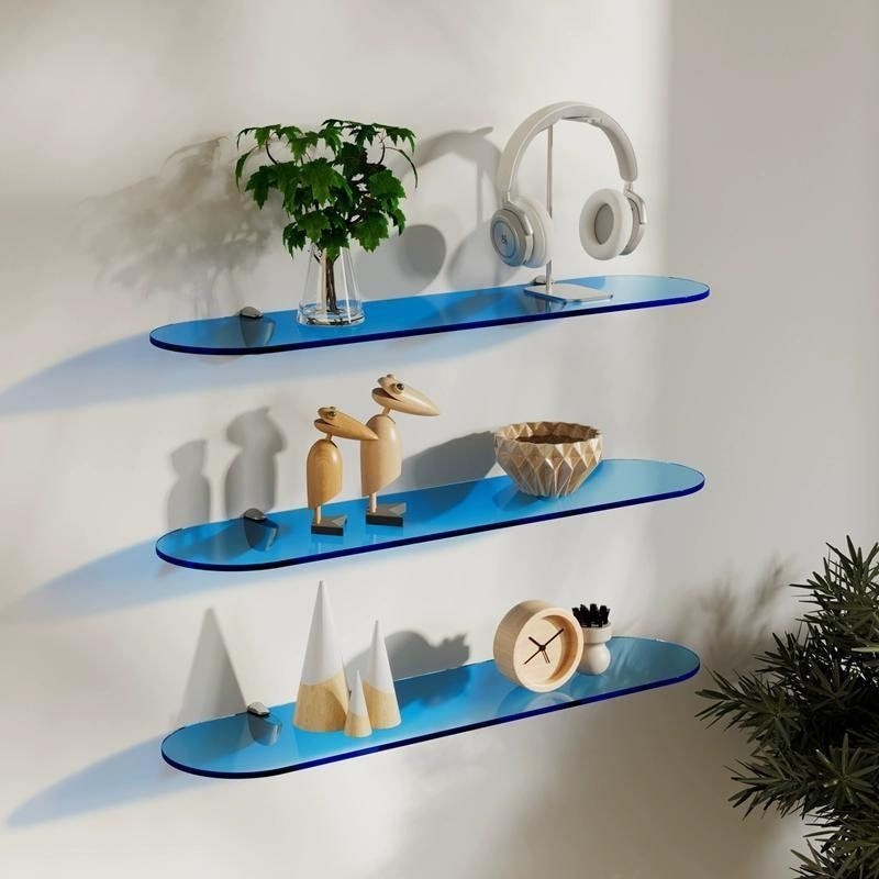 Round Colored Acrylic Wall Shelves | Wall Decorating Storage | Wall Hanging Shoe Rack | Bag | Bathroom | Livingroom | Indoor | Wall Decor