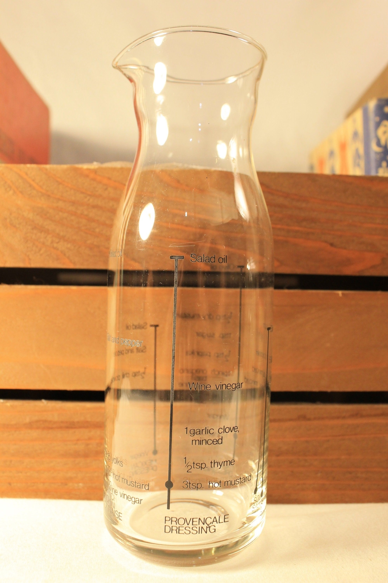 Salad Dressing Recipe Measure Glass Shaker