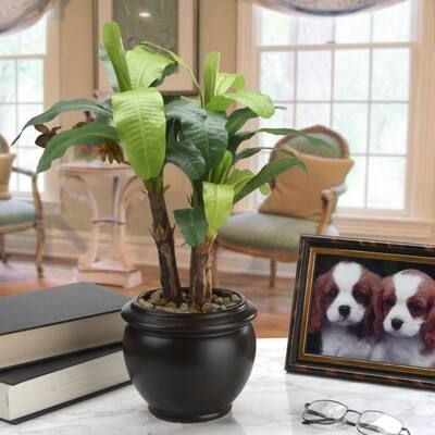 18 in. Artificial Banana Plant