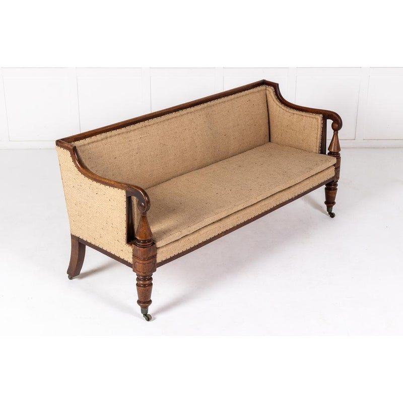 19th Century English Regency Mahogany Sofa