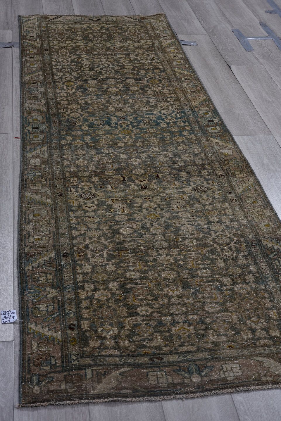 Antique Malayer Runner Rug (3' x 9')