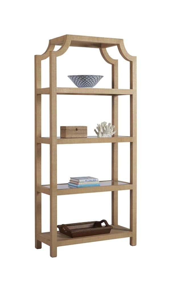 Beachcomber Raffia Etagere - Finish: Natural