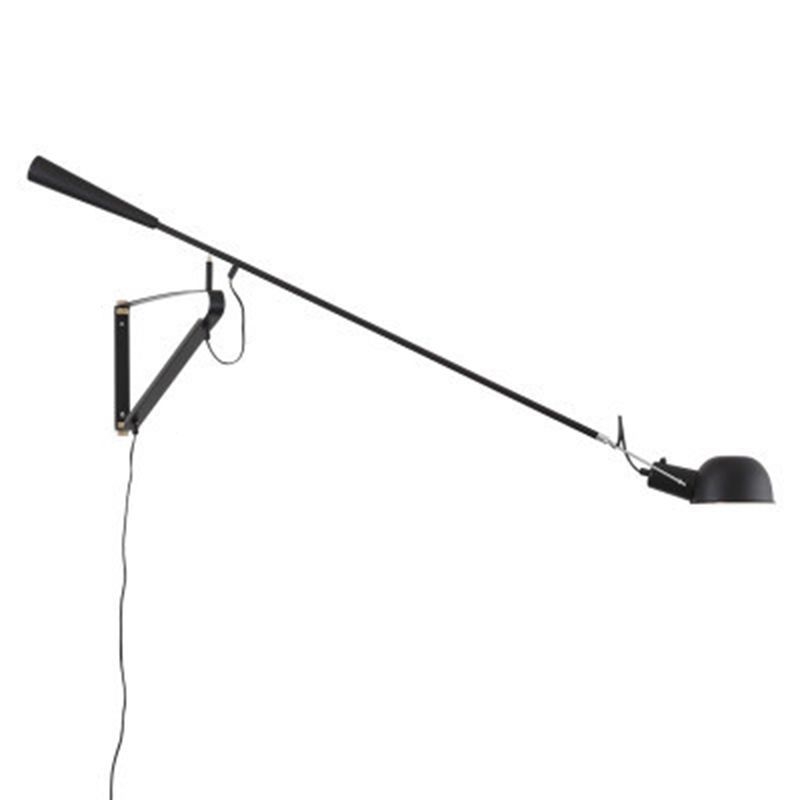 Brady Long Swing Arm Wall Lamp, 2 Colour, L 130CM White