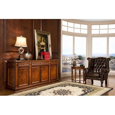 Charlton Home Ageet Wood in Brown, Size 35.43 H x 78.74 W x 19.69 D in | Wayfair