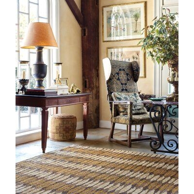Dash and Albert Rugs Bunny Williams Geometric Handmade Dhurrie Area Rug - Area Rugs in Brown | Size 60.0 W x 0.5 D in | Perigold