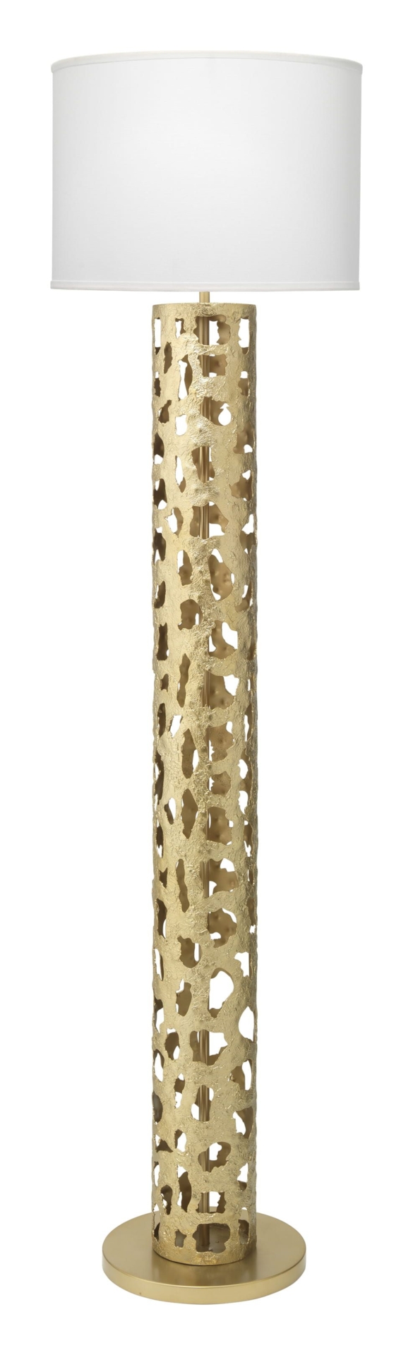 Firenze Floor Lamp - Finish: Soft Antique Gold Leaf