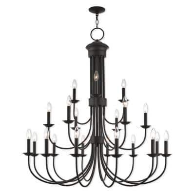Livex Lighting Estate 21 Light Bronze Foyer Chandelier