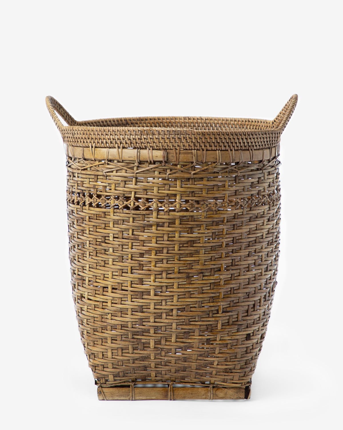 McGee & Co. | Natural Woven Handled Basket | Rattan