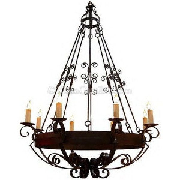 Mexican Chandelier Handcrafted Iron - Aurora -