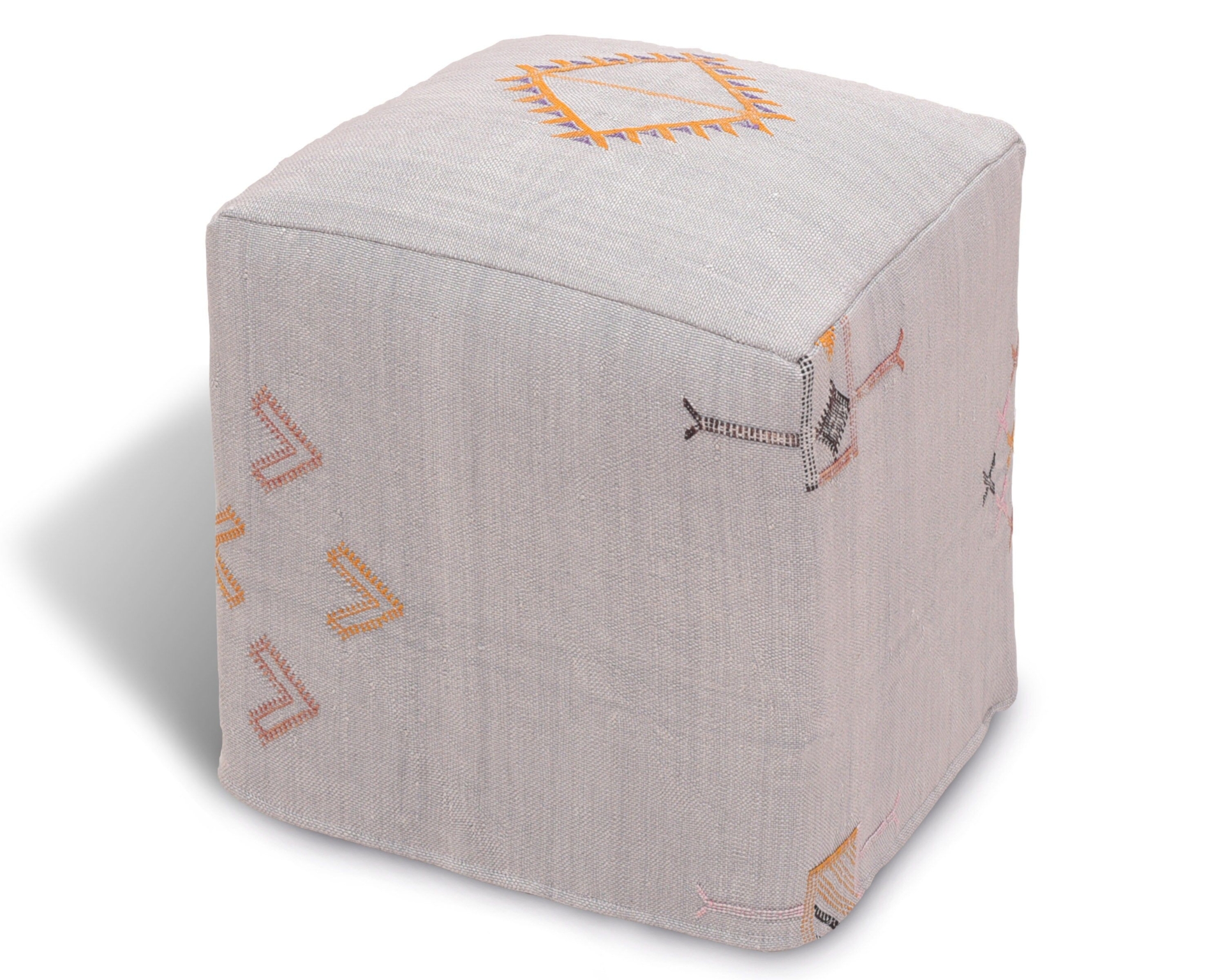 Moroccan Pouf Square, Ottoma Pouf, Gray Pouf, Pouf Footstool, Coffee Table Ottoman, Handmade Pouf Ottoman, Floor Pouf, African Ottoman.