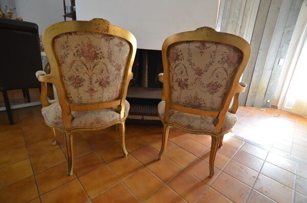 Paire de fauteuils Louis XV