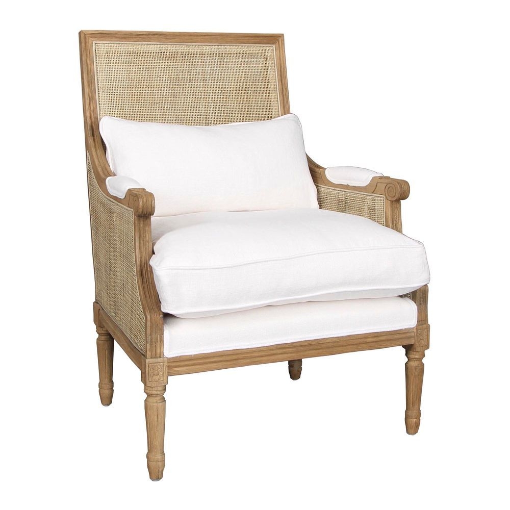 RASHELLE Natural Caned Armchair