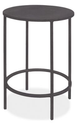 Room & Board | Modern Slim Round End Table in Natural Steel