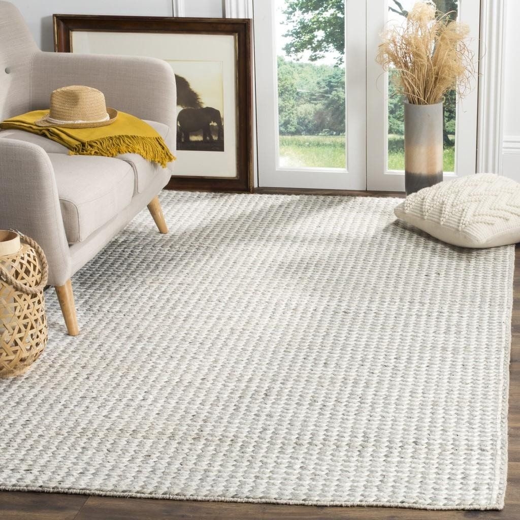 Safavieh NAT311 Rug - Color: Ivory, Silver; Size: 4' Round