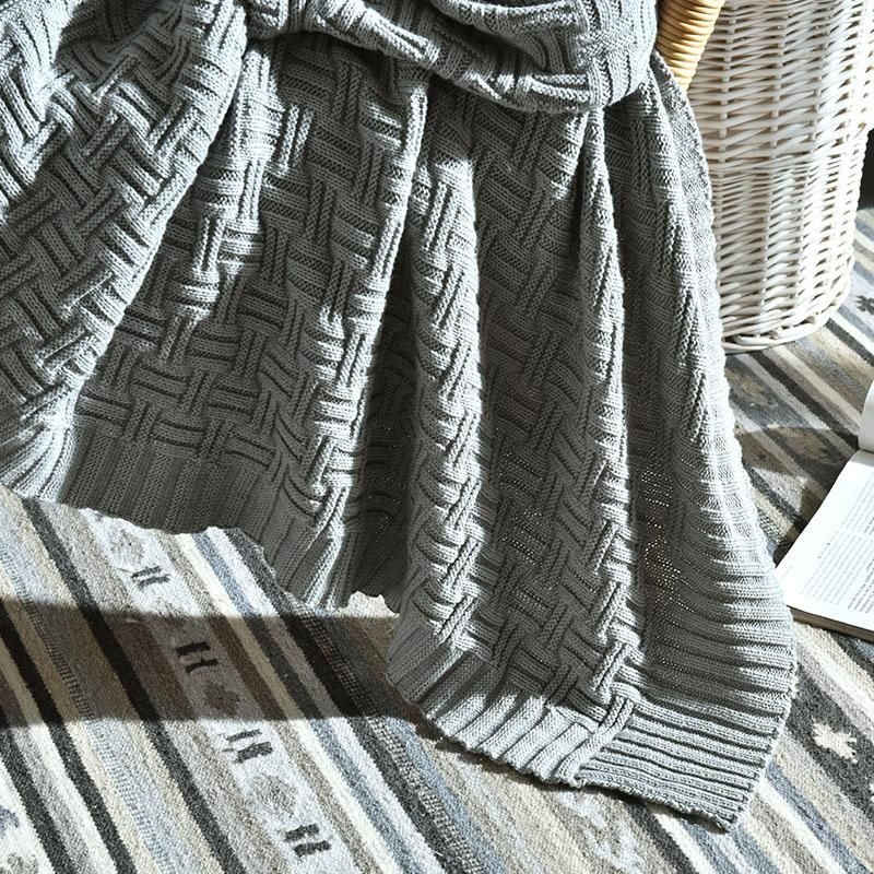 Textured Cotton Blanket