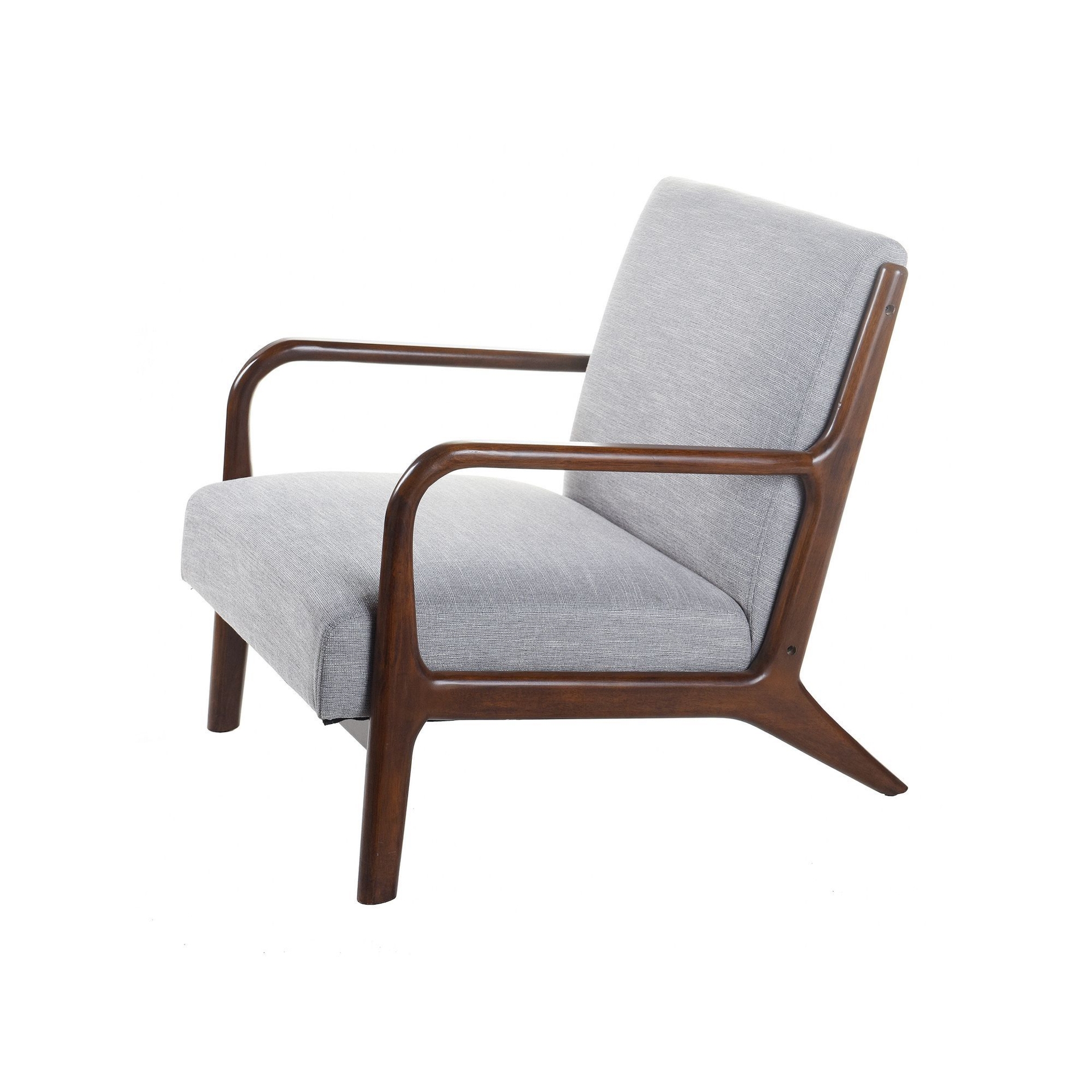 Upholstered Retro Lounge Chair, Brown