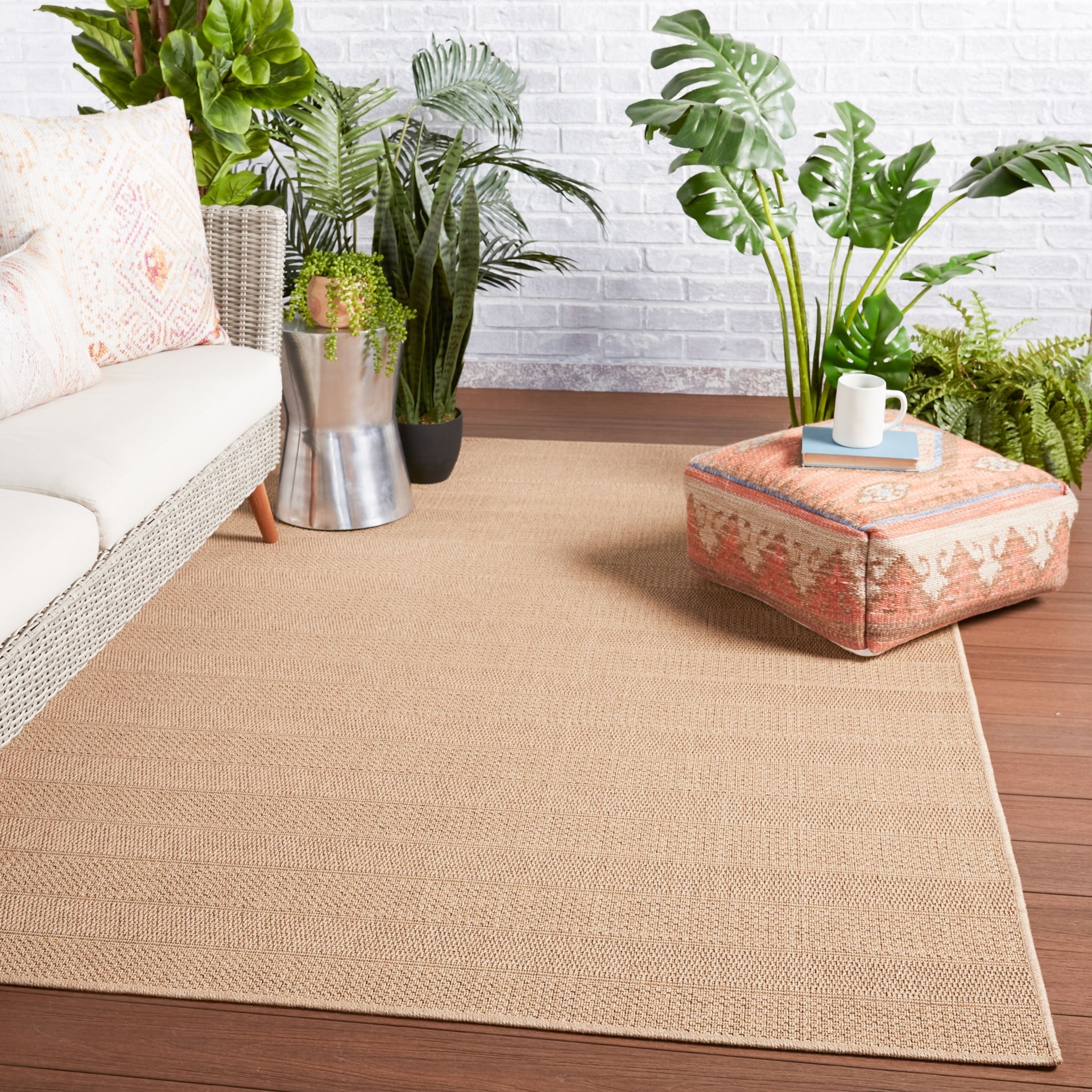 Vibe by Jaipur Living Avae Rug - Color: Beige, Light Brown; Size: 2' x 3'