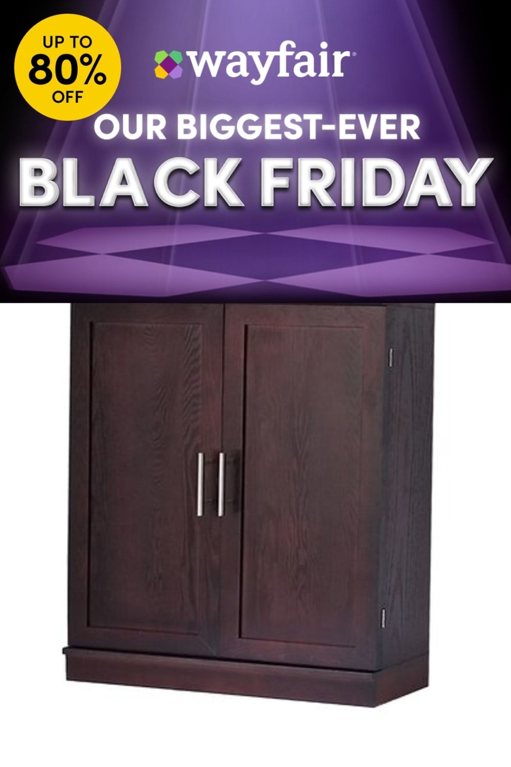 Winston Porter Floor Standing Storage Server Wood in Brown, Size 37.4 H x 29.6 W x 17.0 D in | Wayfair