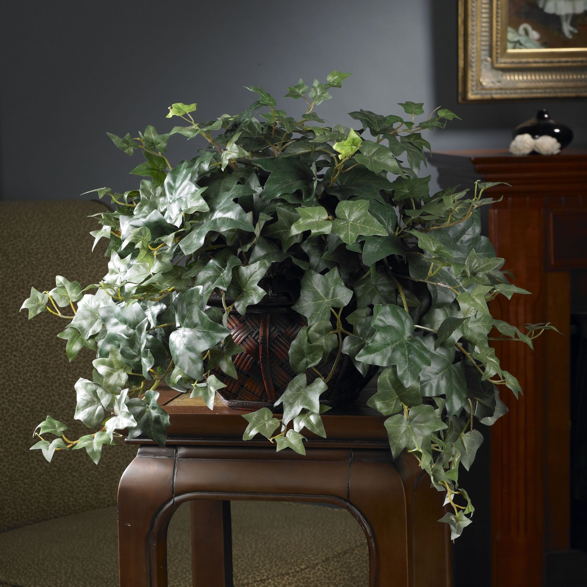 "18\" Potted Puff Ivy By Nearly Natural in Green | Michaels"