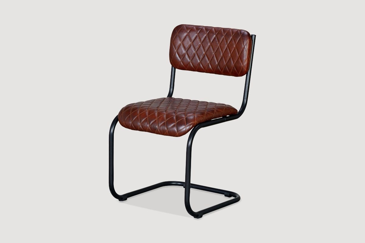 2 chaises Marron et noir