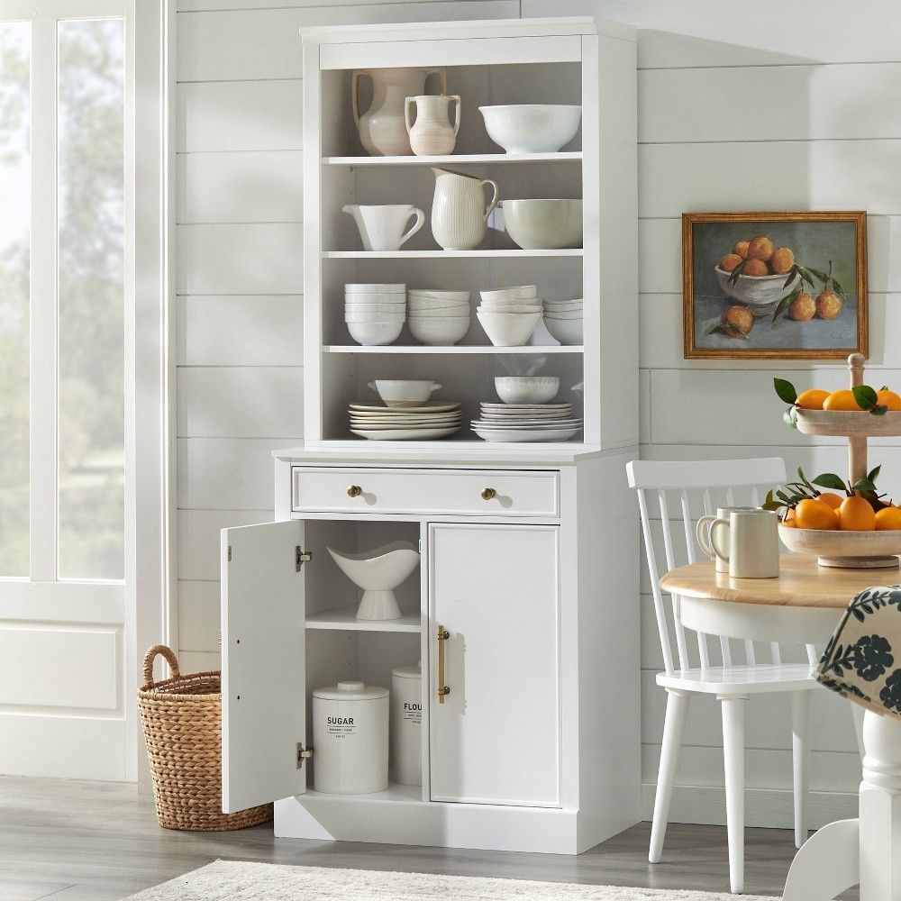 2pc Monza Buffet and Hutch White - Lifestorey