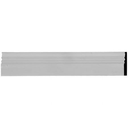 5 7/8"h x 3/4"p x 94 1/2 inchl Federal Baseboard Moulding, Size:5 7/8"H x 3/4"P x 94 1/2 inchLarge, White