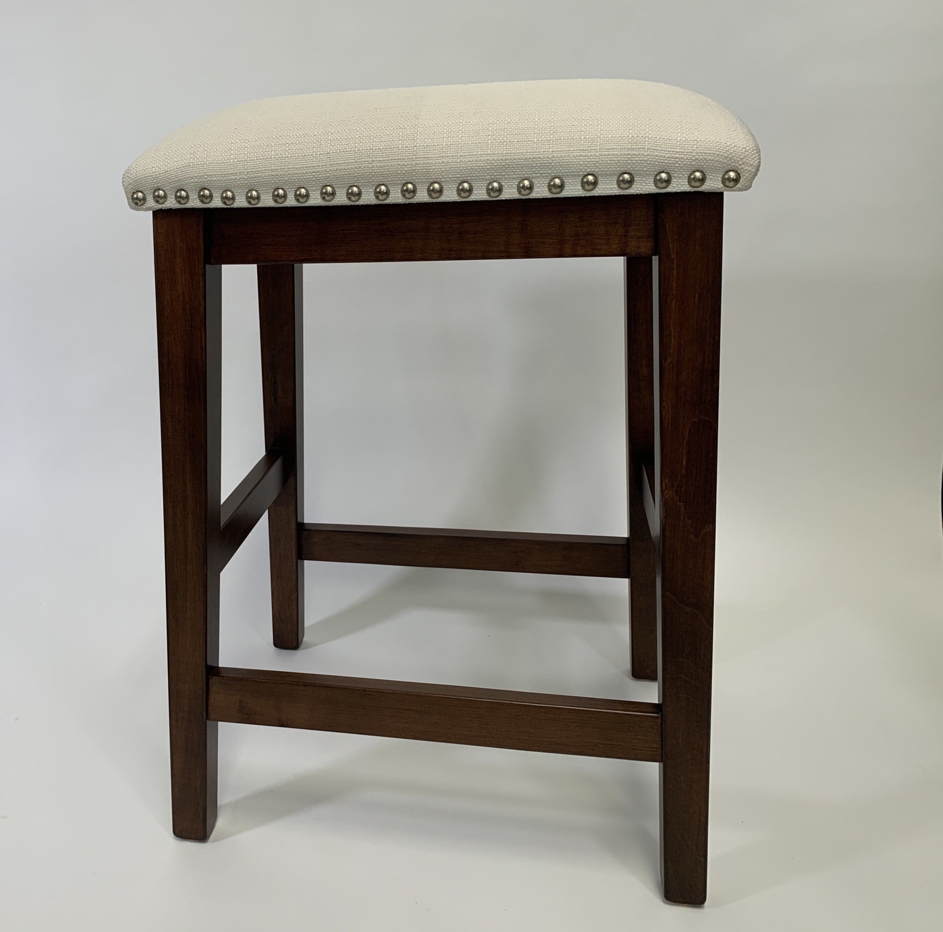 Amish Lorton Solid Wood Backless Bar Stool