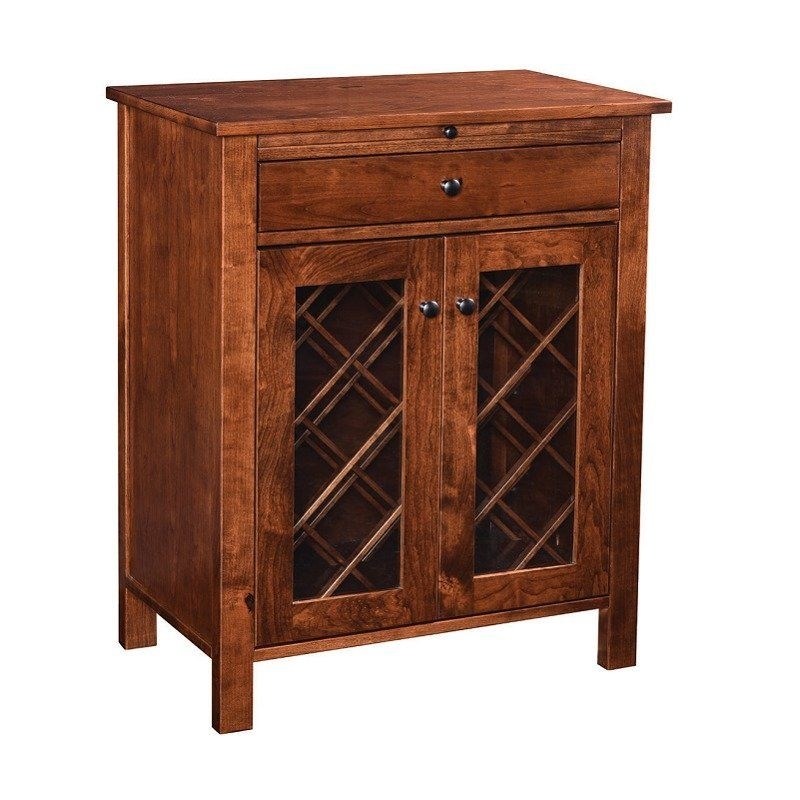 Amish Shaker Wine Cabinet
