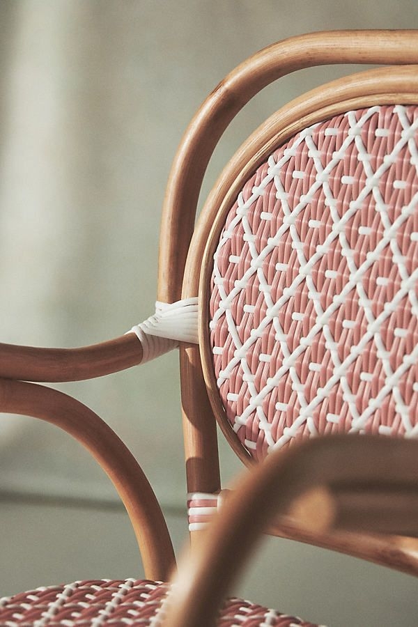 Coastal Rattan Bistro Chairs, Set of 2