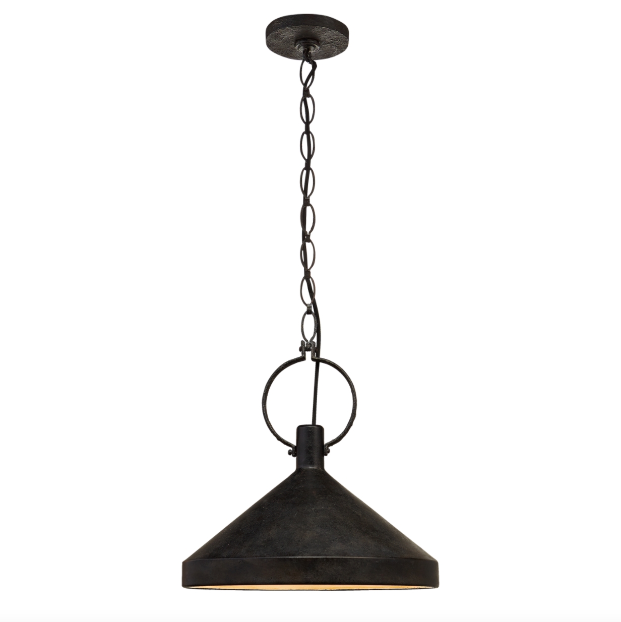 Limoges Pendant - Natural Rusted Iron / Aged Iron / Small