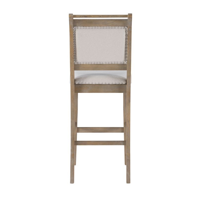Linon Emmy Natural Bar Stool, Brown