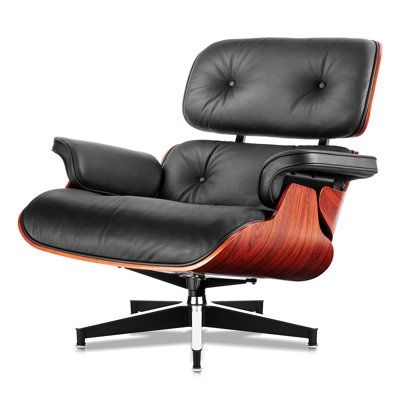 qingxin Executive Chair Upholstered in Black / Brown / Pink, Size 32.6 H x 22.0 W x 25.0 D in | Wayfair