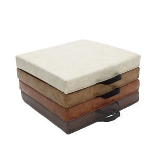 SoftScape 15 Square Floor Cushions 4 Piece Distressed Assorted by Factory Direct Partners