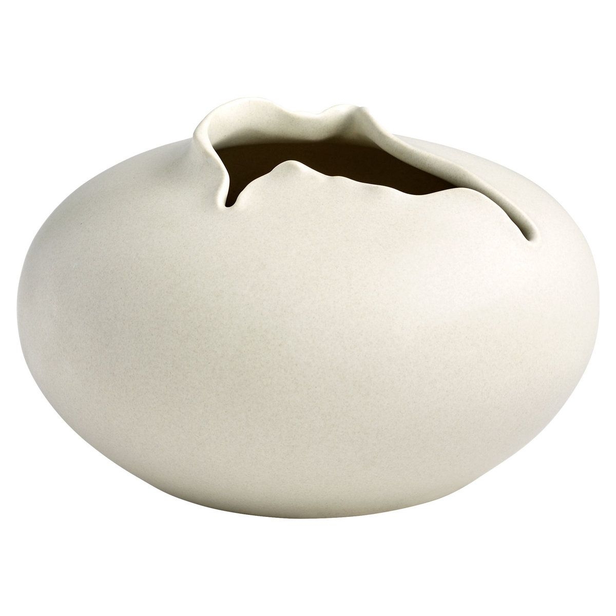 Tambora Vase, White Small