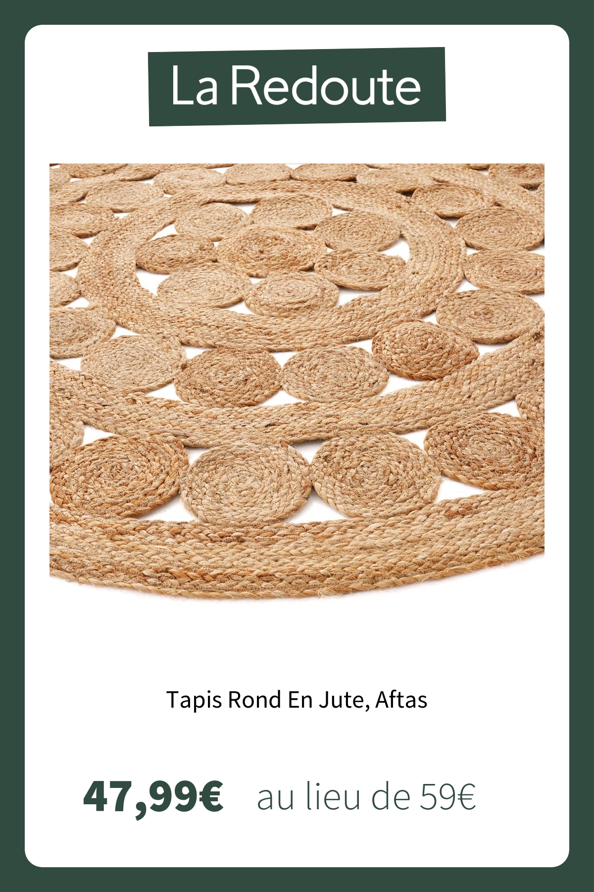 Tapis Rond En Jute, Aftas