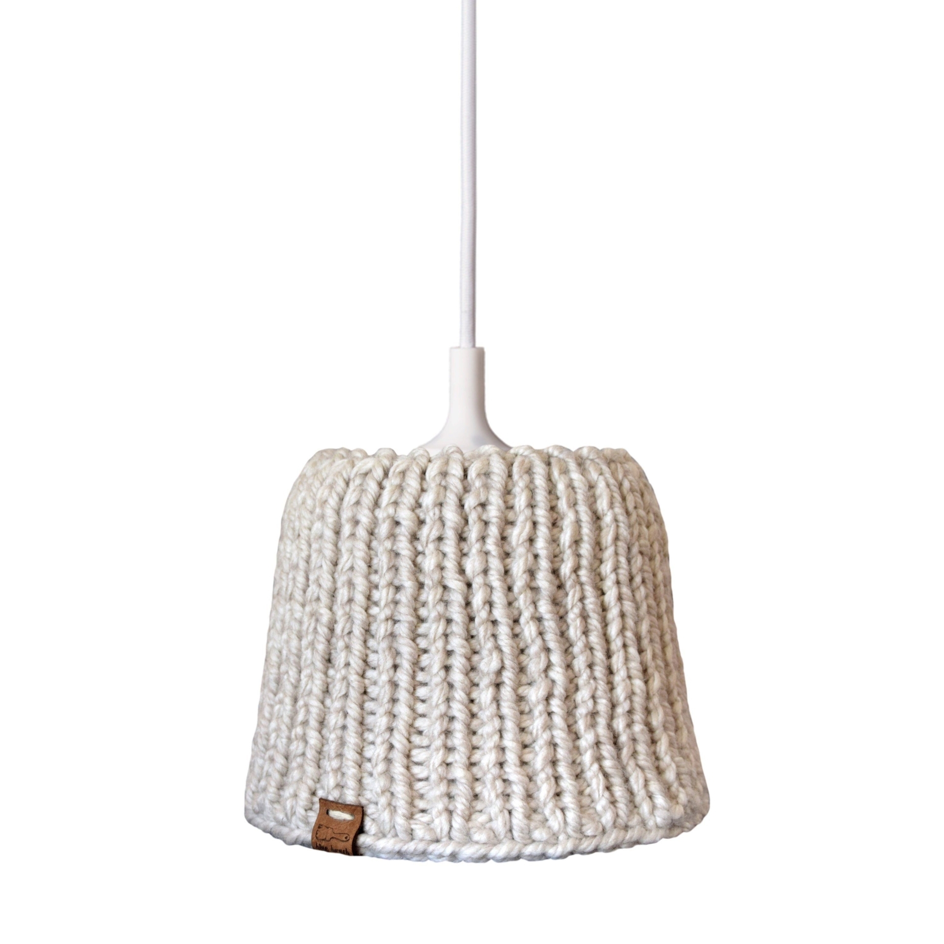 Woolen lampshade, Scandinavian style, Handmade, Knitted Lampshade , interesting unique lampshade, home decoration, Ceiling or Table Lamp