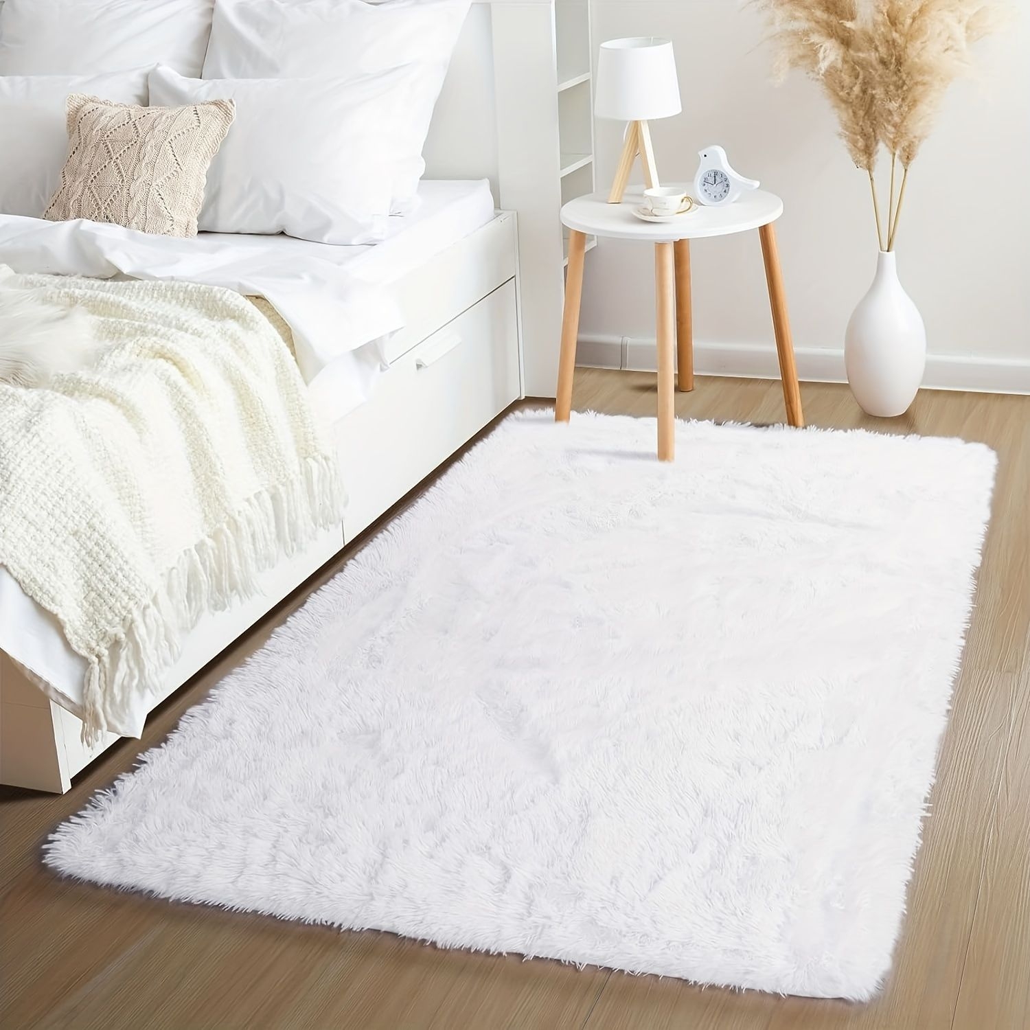 1pc, Fluffy Long Plush Bedroom Carpet, Area Carpet Suitable For Living Room Nursery Bedside, Boys And Girls Room Decoration Furry Carpet, Furry Carpet For Kindergarten And Teenage Dormitory, Furry Carpet Suitable For Ind