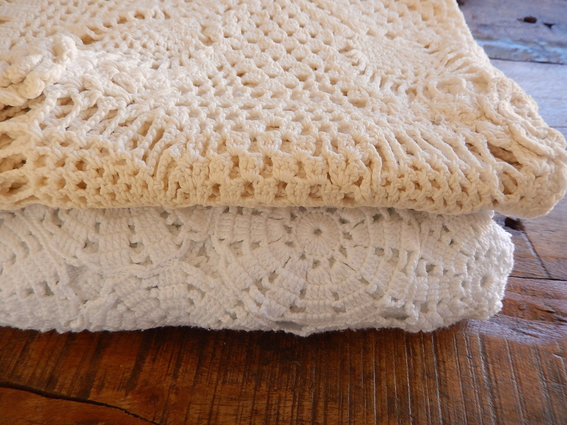 Crocheted Tablecloths To Refashion - Vintage Crochet for Embellishment - Crochet for Projects - Crochet and Lace to Remake