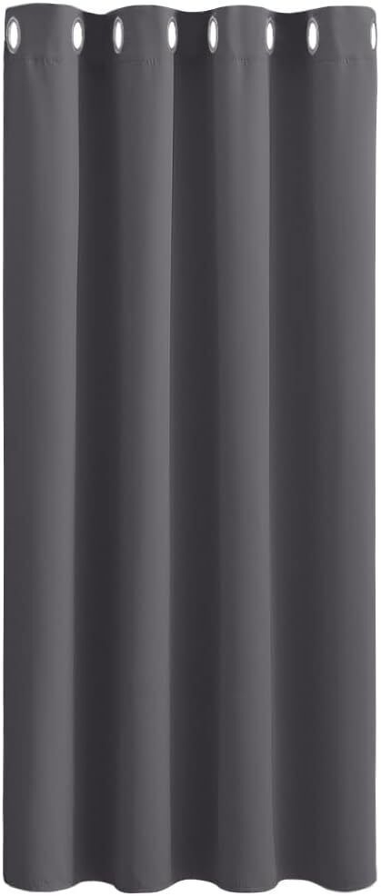 Eyelet Blackout Curtain 52 Inch X 63 Inch Thermal Insulated Super Soft Solid In