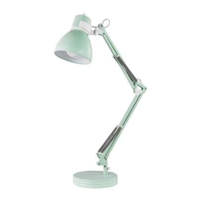 Globe Electric Architect 28 in. Matte Mint Desk Lamp