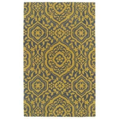 Kaleen Evolution Yellow 8 ft. x 11 ft. Area Rug
