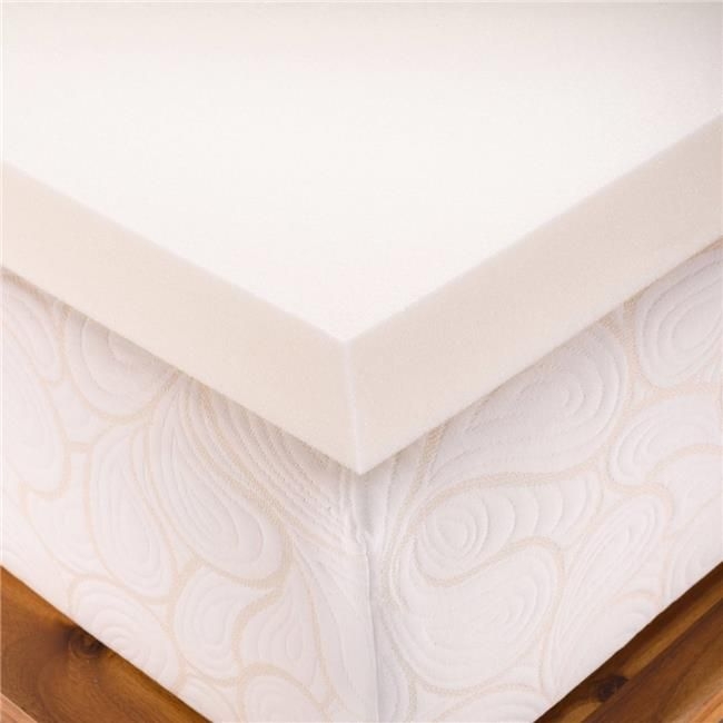 Memory Foam Solutions UBSPUFK3305 5 in. Thick King Size Firm Conventional Polyurethane Foam Mattress Pad Bed Topper