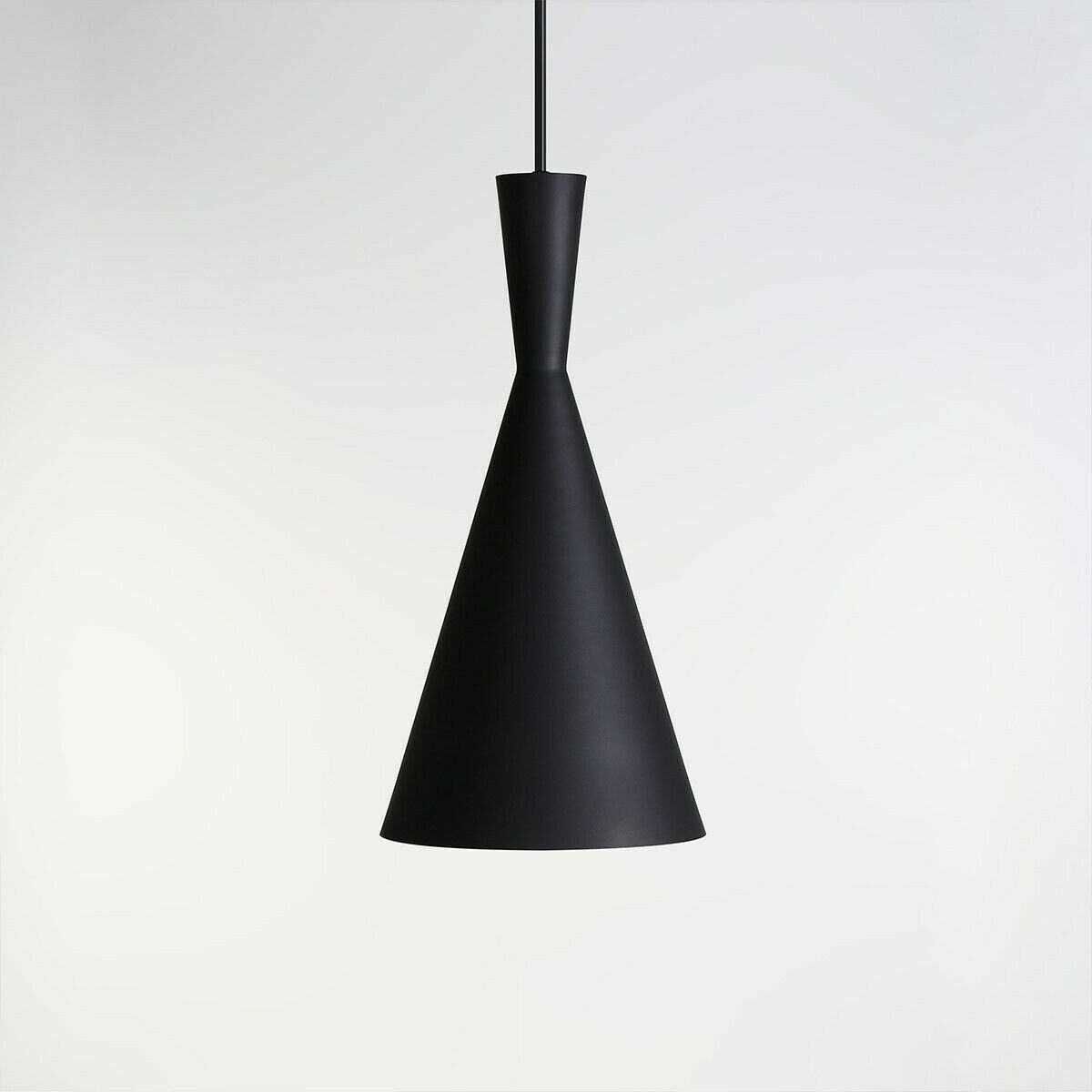 Modern Aluminum Geometric Form Tall Single-light Hanging Pendant Light Fixture