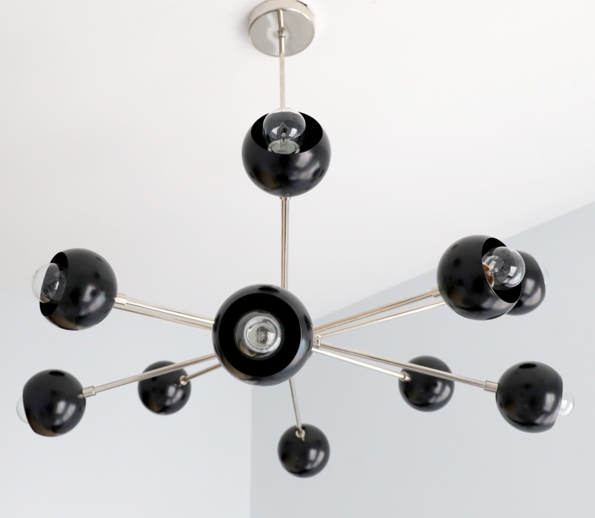 Orion Chandelier - Matte Black / Chrome