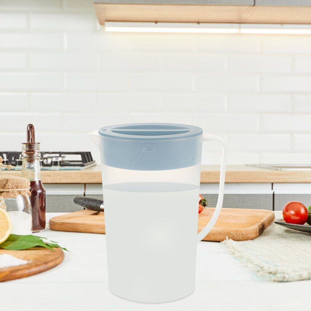 Plastic Cold Water Jug with Lid Beverage Pitcher Iced Tea