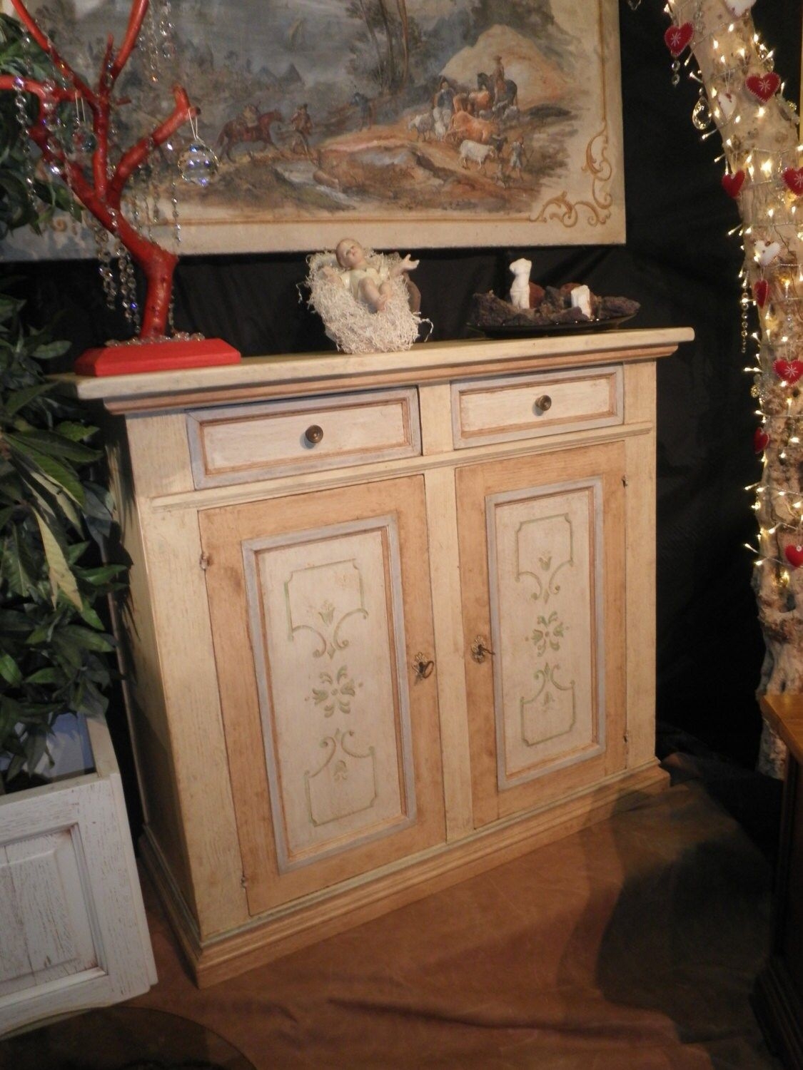 Sideboard decorated